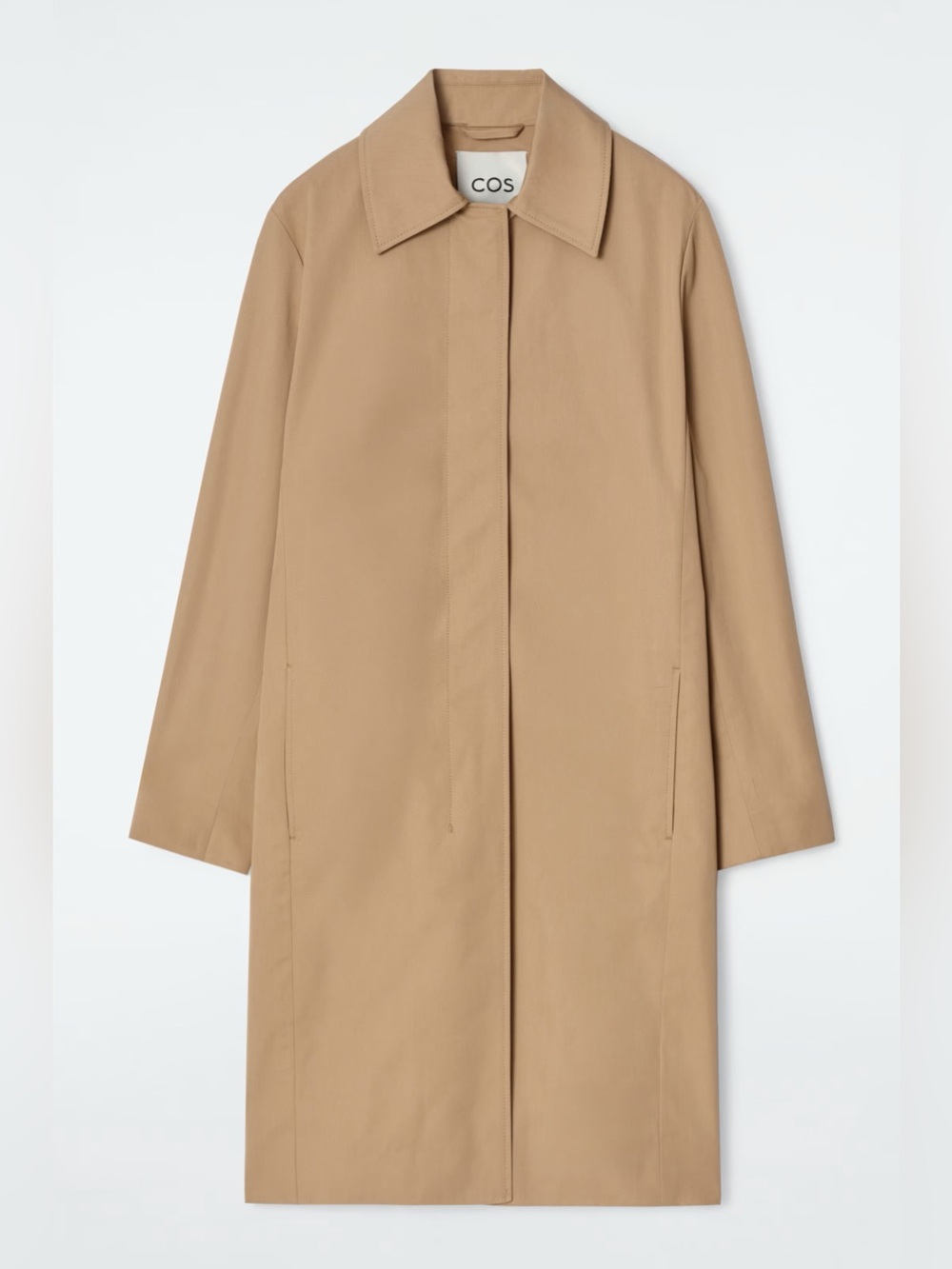 COS Cotton Car Coat Trench Size 2